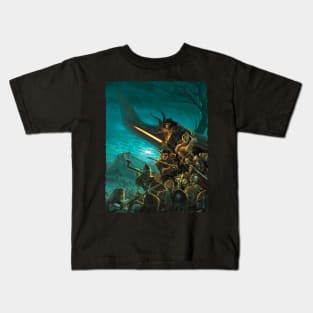 Scarred Lands Cover Art: Hollowfaust: City of Necromancers Kids T-Shirt